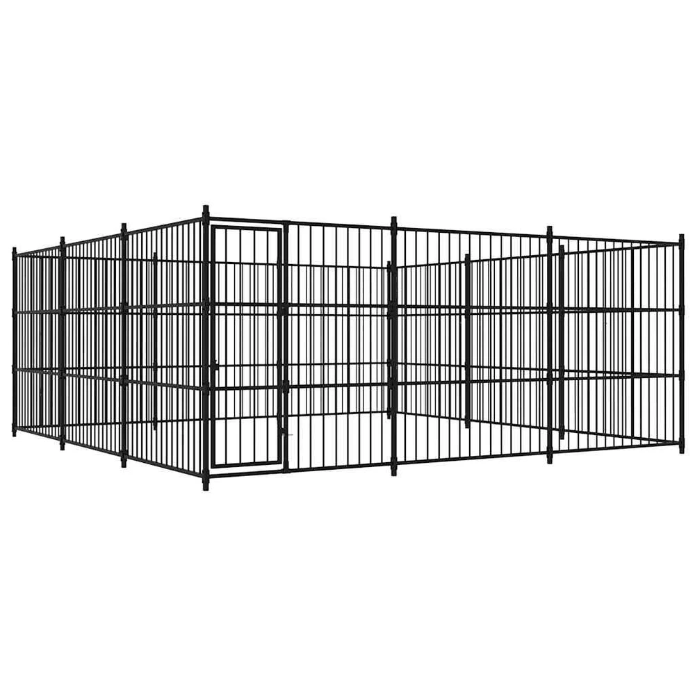 Lauko voljeras šunims, 450x450x185 cm
