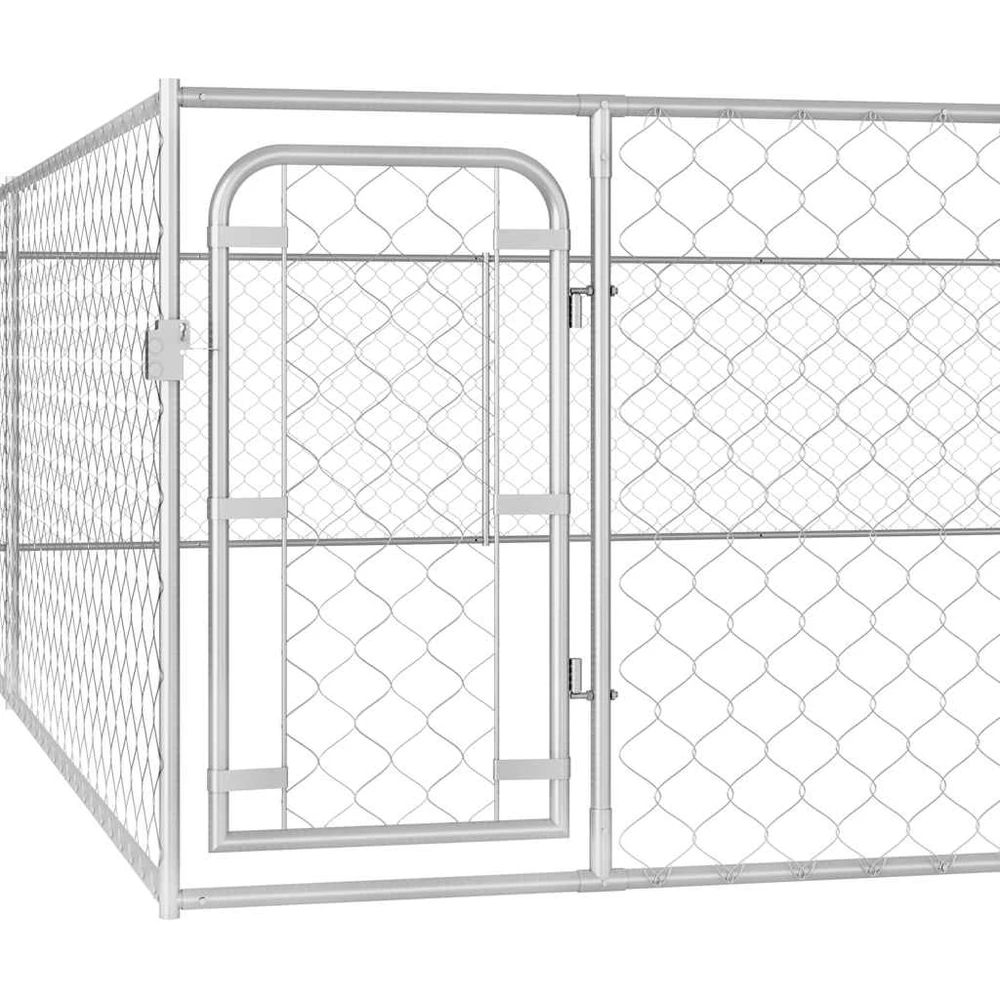 Lauko voljeras šunims, 6x6x1m, galvanizuotas plienas