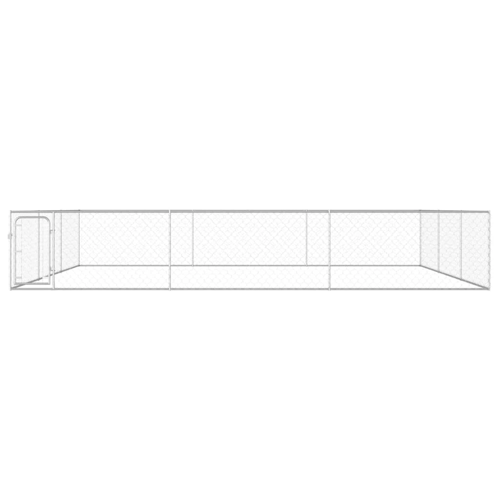 Lauko voljeras šunims, 6x6x1m, galvanizuotas plienas