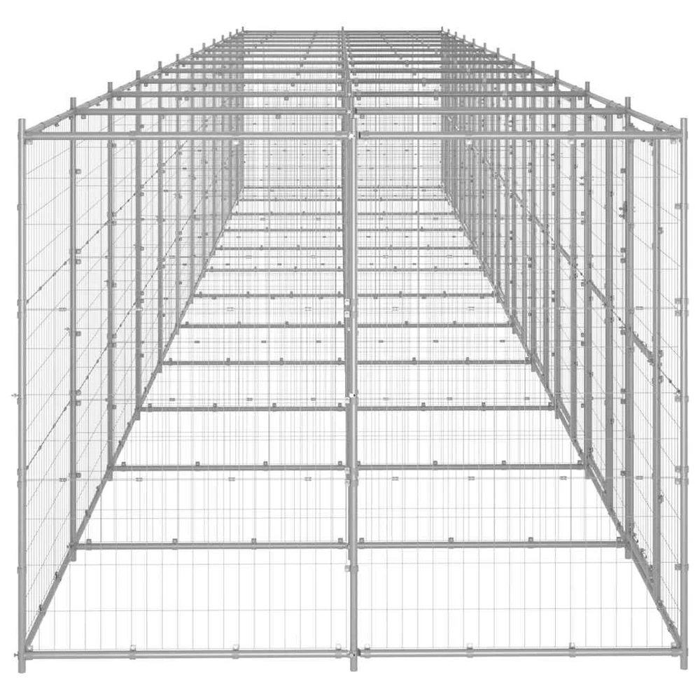 Lauko voljeras šunims, galvanizuotas plienas, 29,04m²