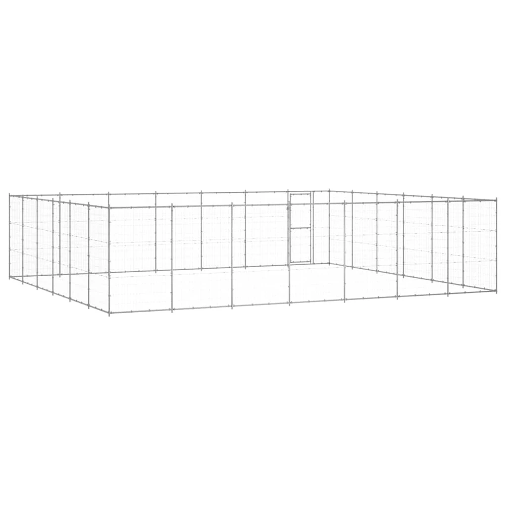 Lauko voljeras šunims, galvanizuotas plienas, 50,82m²