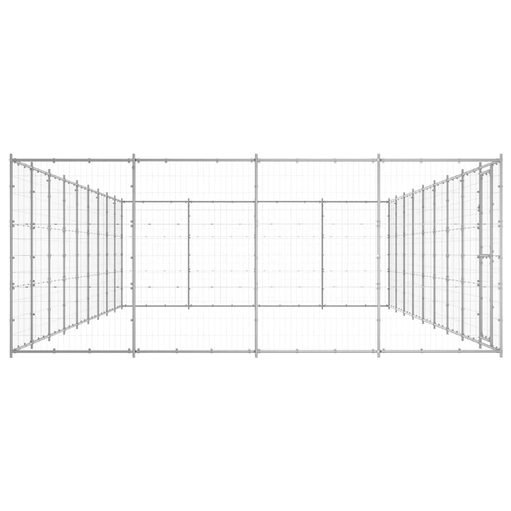 Lauko voljeras šunims, galvanizuotas plienas, 43,56m²