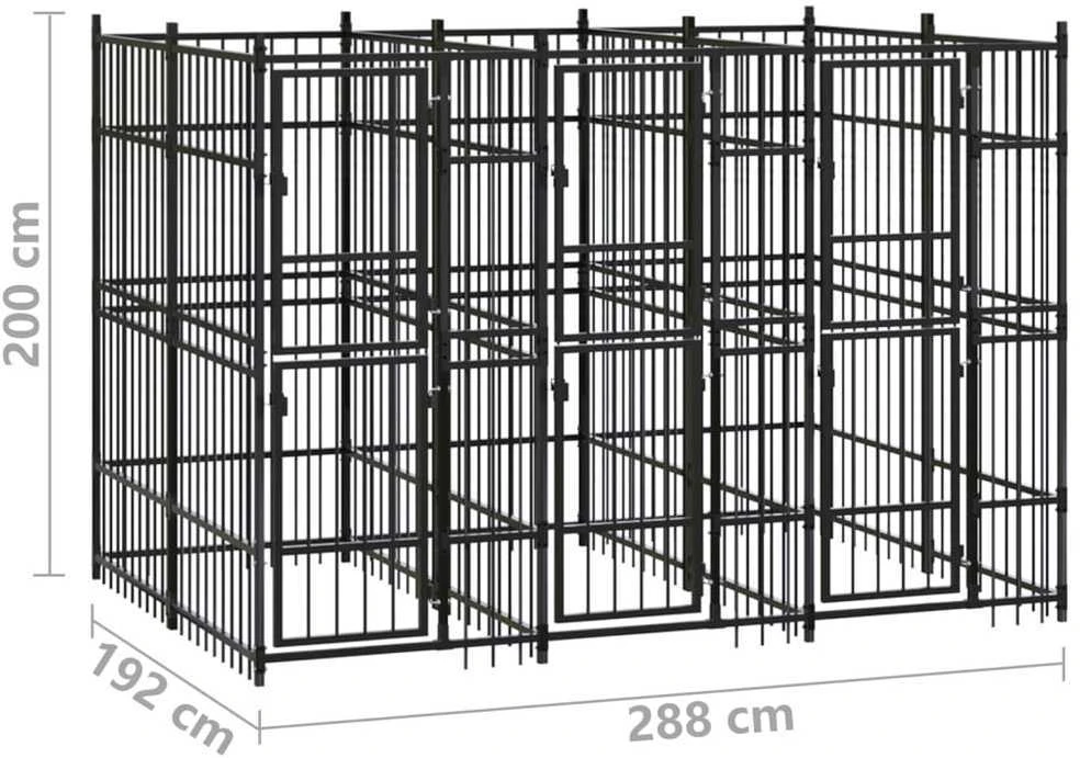 Lauko voljeras šunims, plienas, 5,53m²