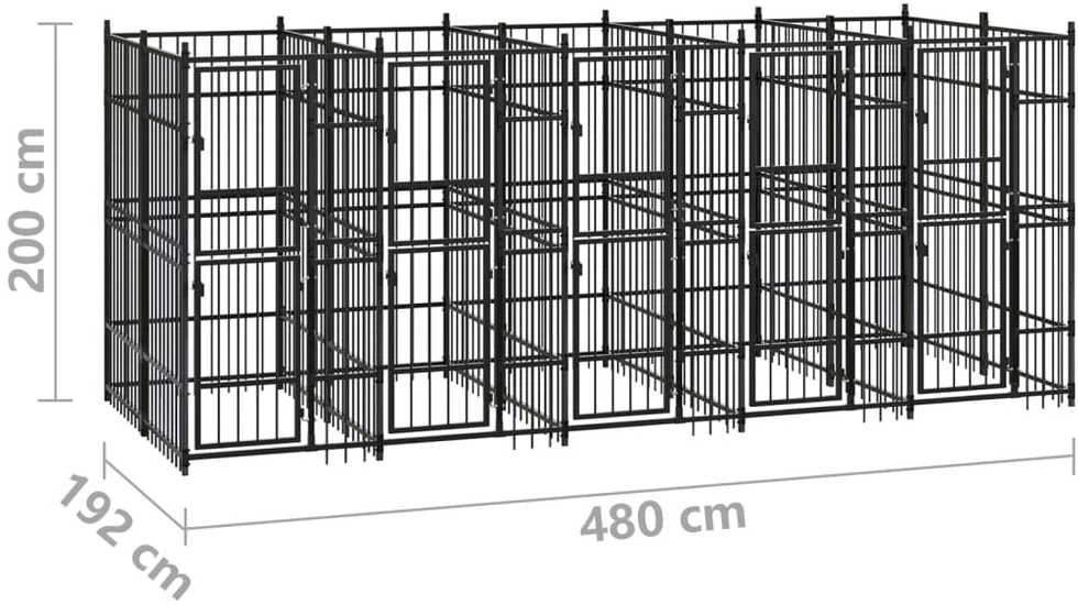 Lauko voljeras šunims, plienas, 9,22m²