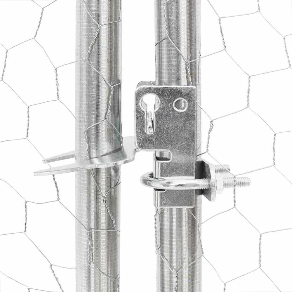 Lauko voljeras šunims su aptvaru, 4x3x1,9m, plienas