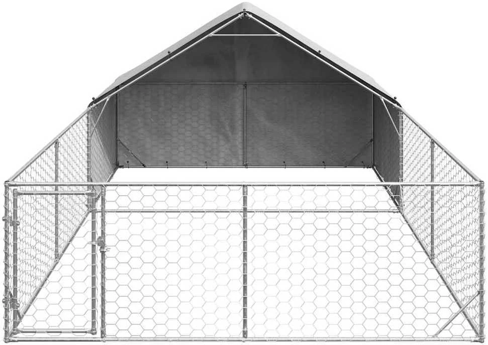 Lauko voljeras šunims su aptvaru, 6x3x1,9m, plienas