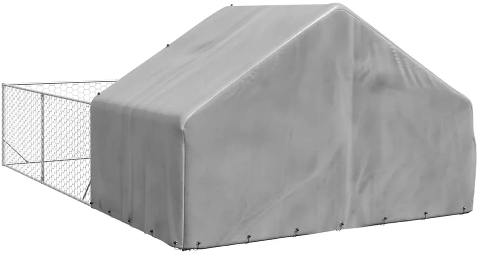 Lauko voljeras šunims su aptvaru, 6x3x1,9m, plienas