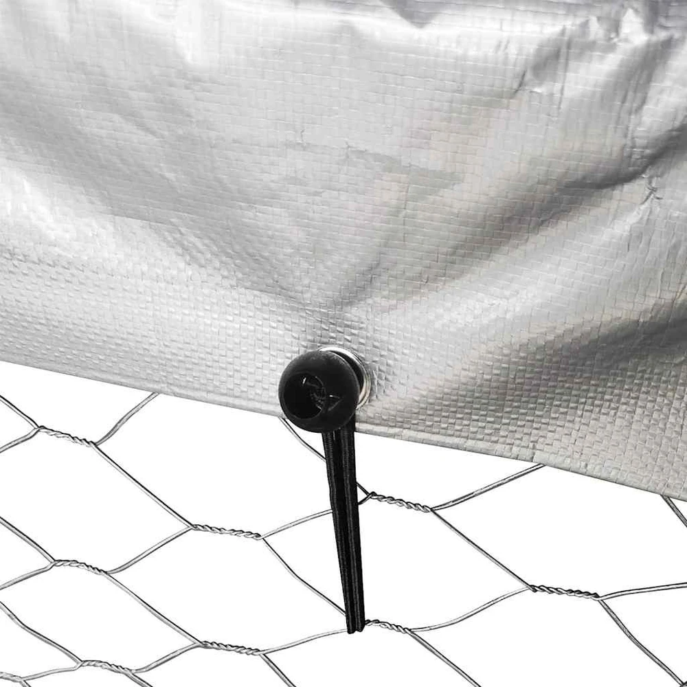 Lauko voljeras šunims su stogu, 400x200x150cm
