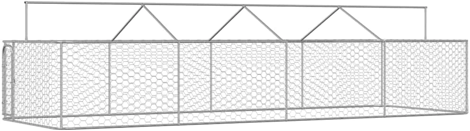 Lauko voljeras šunims su stogu, 600x200x150cm