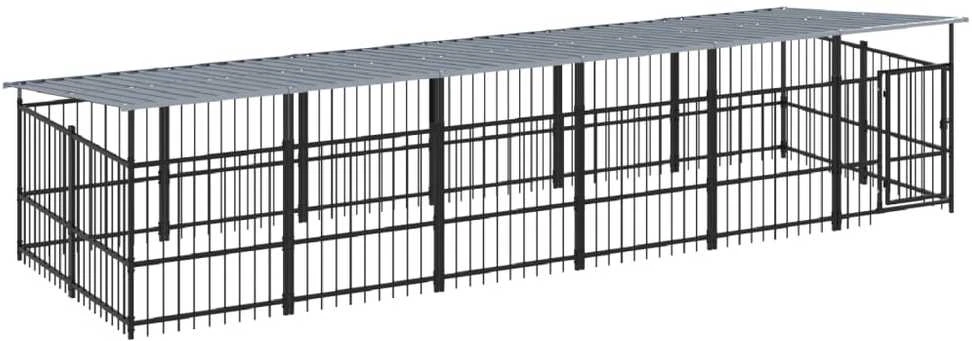 Lauko voljeras šunims su stogu, plienas, 11,26m²