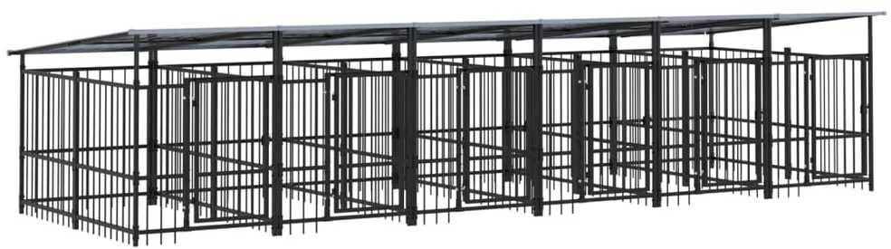 Lauko voljeras šunims su stogu, plienas, 11,26m²