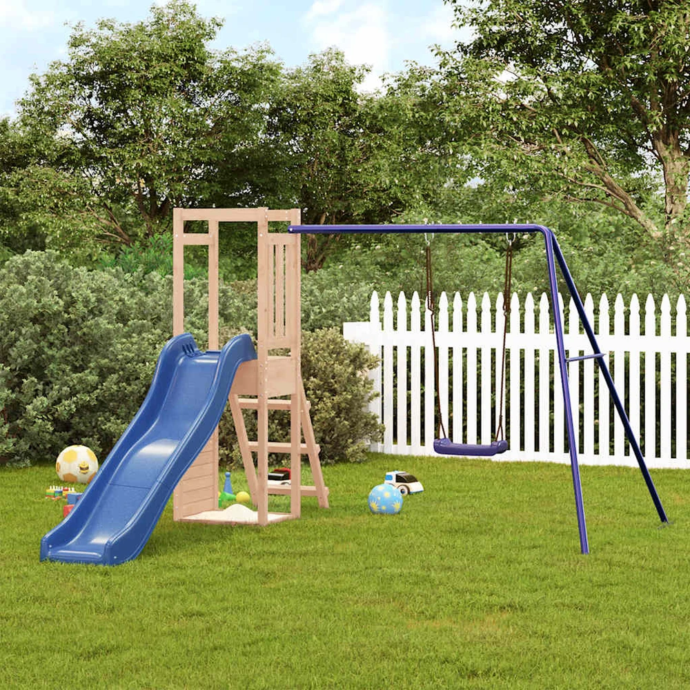 Lauko žaidimų aikštelės komplektas, pušies medienos masyvas