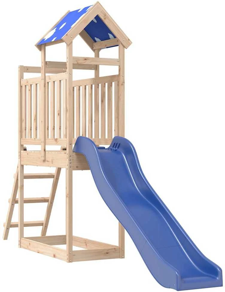 Lauko žaidimų aikštelės komplektas, pušies medienos masyvas