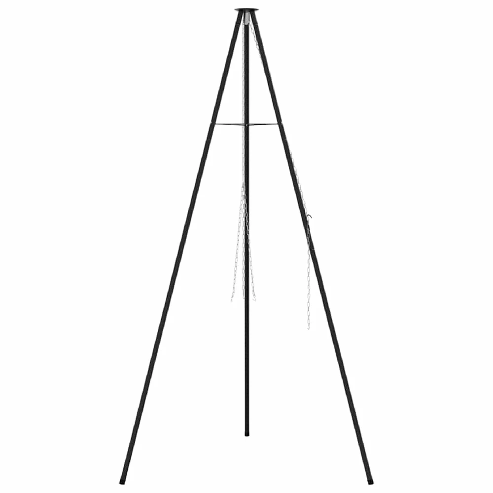 Laužavietės trikojis Juoda 92 x 92 x 191,5 cm Plienas