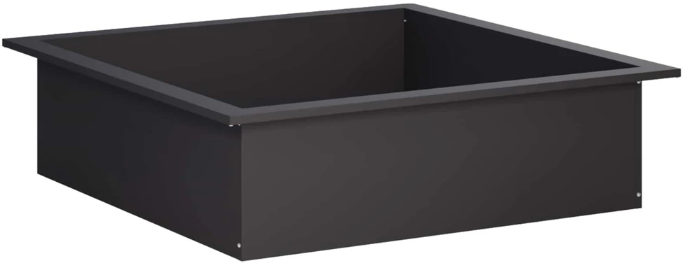 Laužavietės žiedas Juoda 90 x 90 x 25 cm Plienas