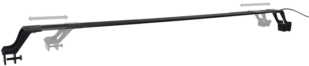 LED akvariumo lempa su spaustukais, mėlyna ir balta, 115-130cm
