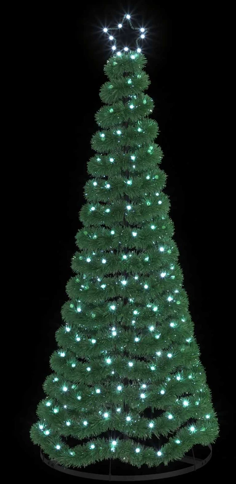 LED blizganti kalėdinė eglutė su pagrindu EKENAS 180 cm 220 LED