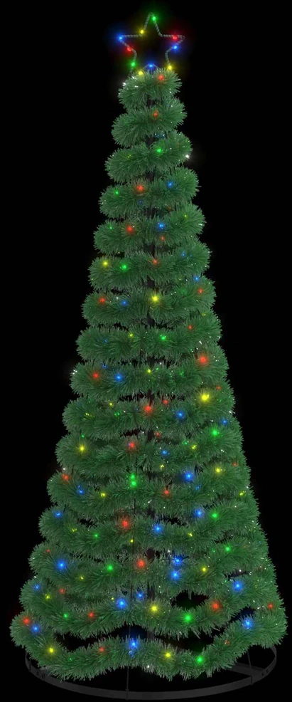 LED blizganti kalėdinė eglutė su pagrindu EKENAS 180 cm 220 LED