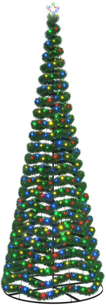 LED blizganti kalėdinė eglutė su pagrindu EKENAS 400 cm 588 LED