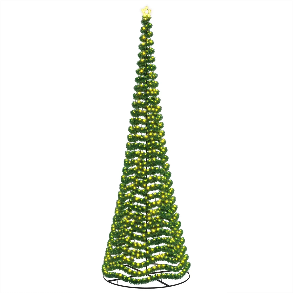 LED blizganti kalėdinė eglutė su pagrindu EKENAS 500 cm 868 LED