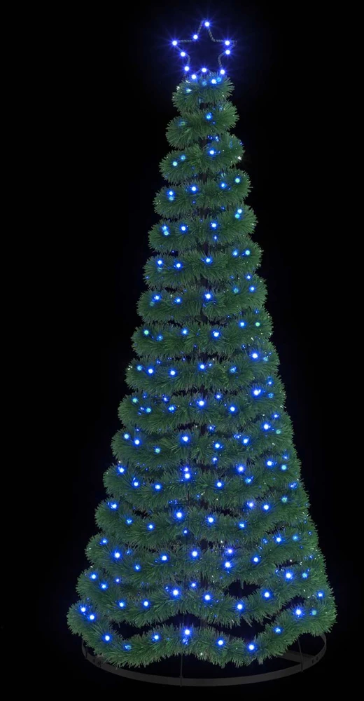 LED blizganti kalėdinė eglutė su pagrindu EKENAS 180 cm 220 LED