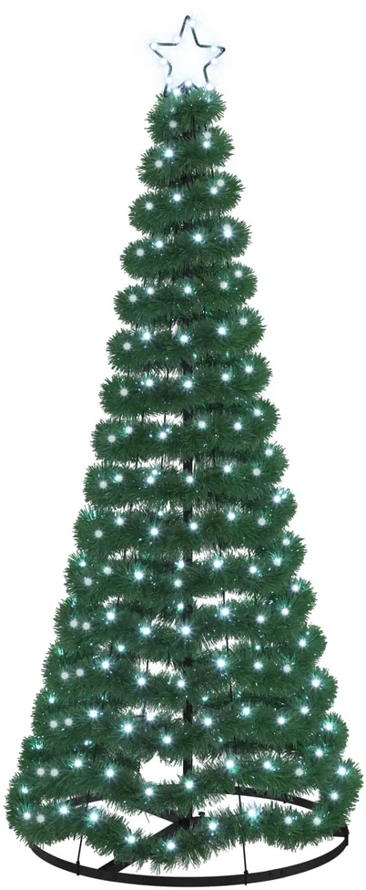 LED blizganti kalėdinė eglutė su pagrindu EKENAS 180 cm 220 LED