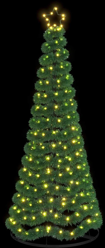 LED blizganti kalėdinė eglutė su pagrindu EKENAS 180 cm 220 LED