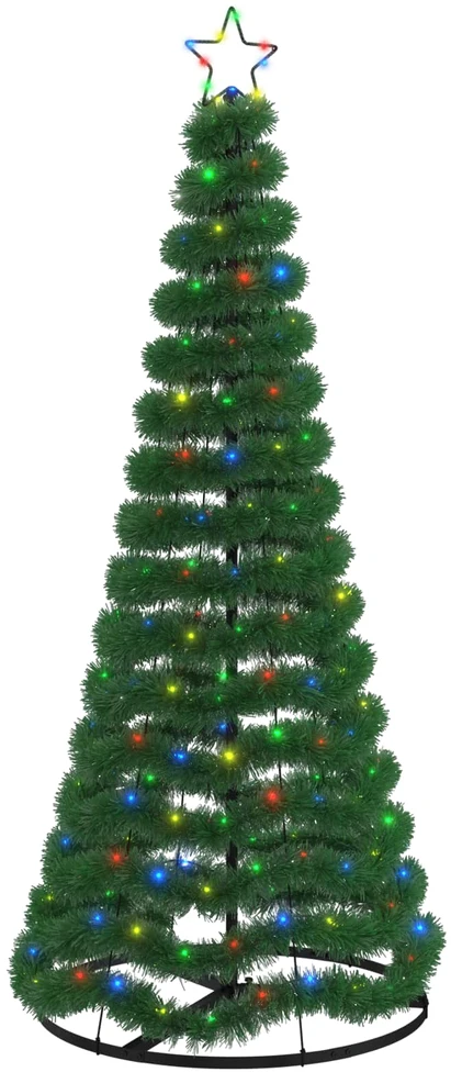 LED blizganti kalėdinė eglutė su pagrindu EKENAS 180 cm 220 LED