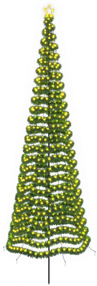 LED blizganti kalėdinė eglutė su smeigtuku EKENAS 400 cm