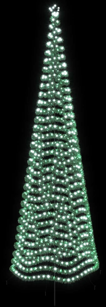 LED blizganti kalėdinė eglutė su smeigtuku EKENAS 500 cm