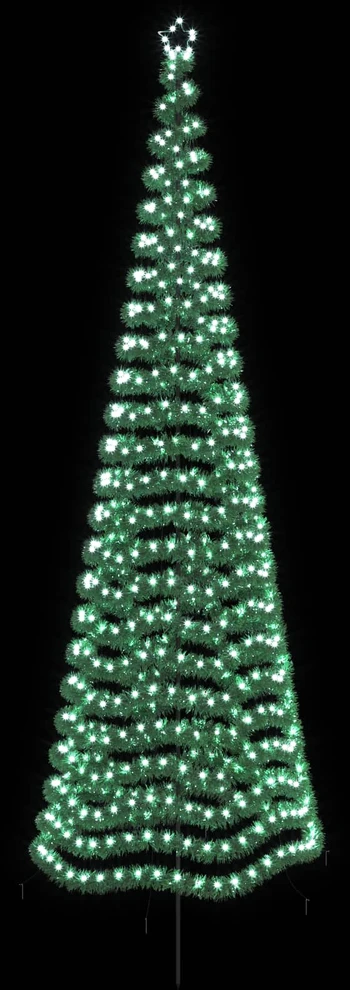 LED blizganti kalėdinė eglutė su smeigtuku EKENAS 400 cm
