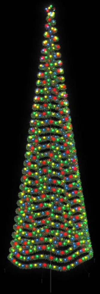 LED blizganti kalėdinė eglutė su smeigtuku EKENAS 500 cm