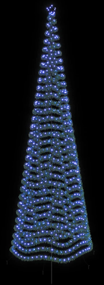 LED blizganti kalėdinė eglutė su smeigtuku EKENAS 500 cm