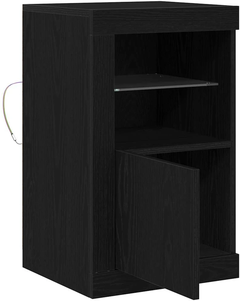 LED Bufetas 2 vnt. 41 x 37 x 67 cm Apdirbta mediena