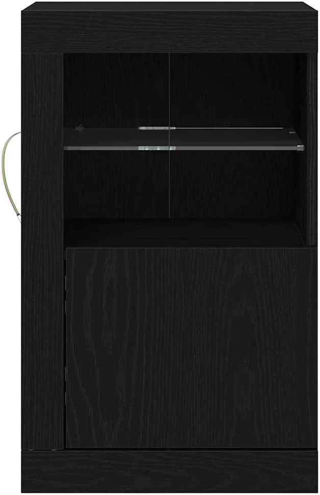 LED Bufetas 2 vnt. 41 x 37 x 67 cm Apdirbta mediena