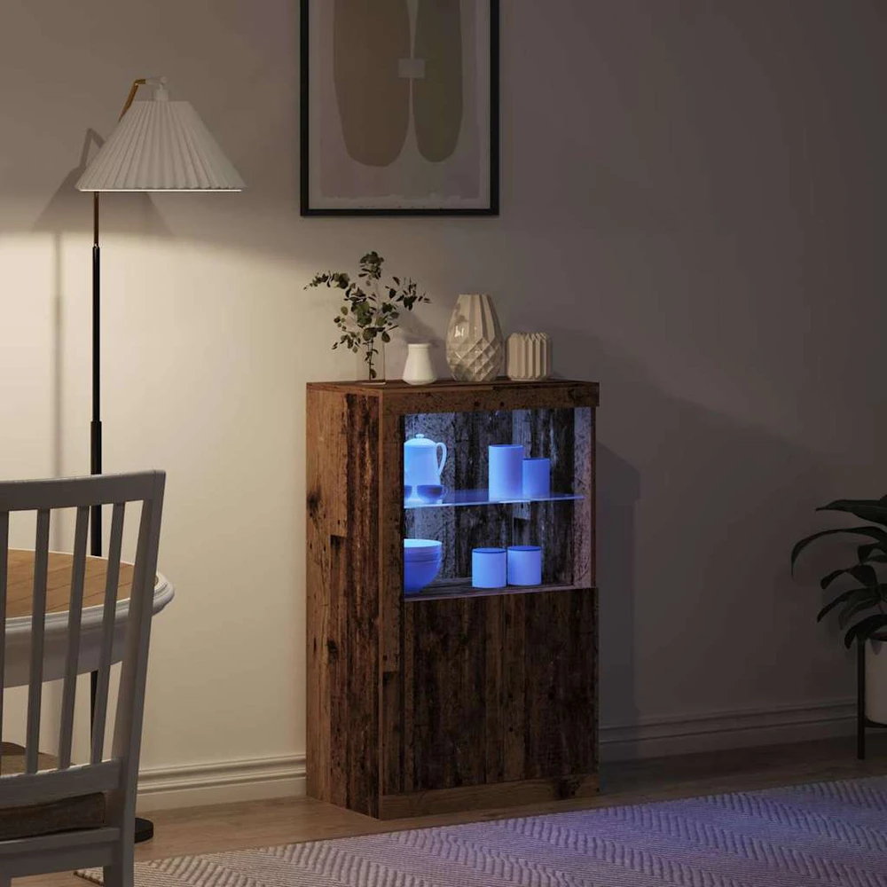 LED Bufetas 60,5 x 37 x 100 cm Apdirbta mediena Senas medis