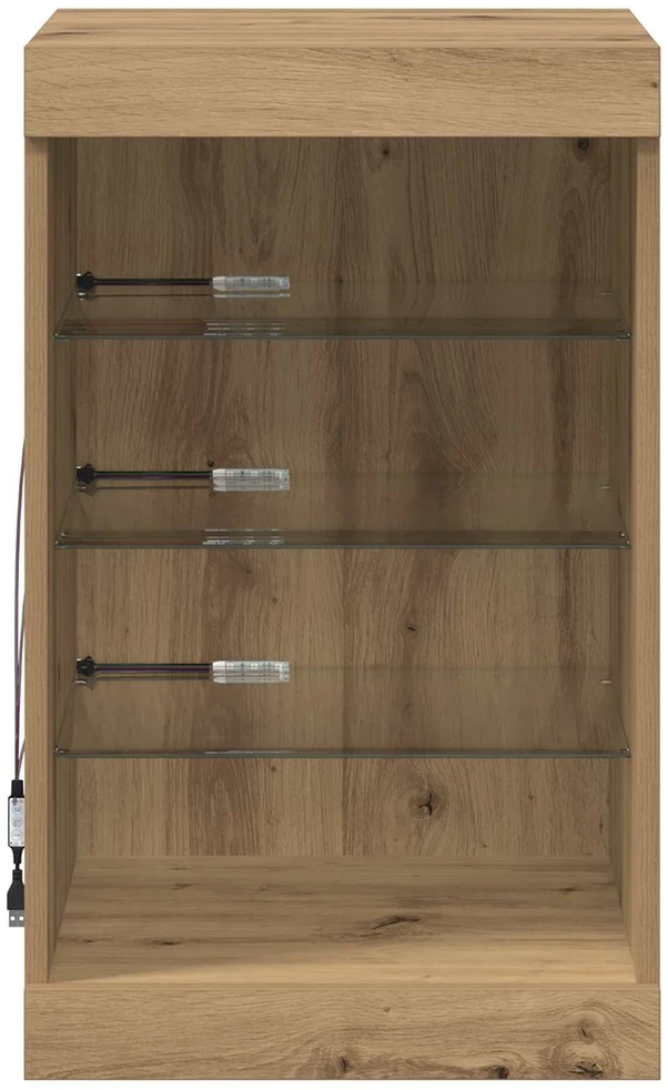 LED Bufetas Amatininkų ąžuolas 41 x 37 x 67 cm Apdirbta mediena
