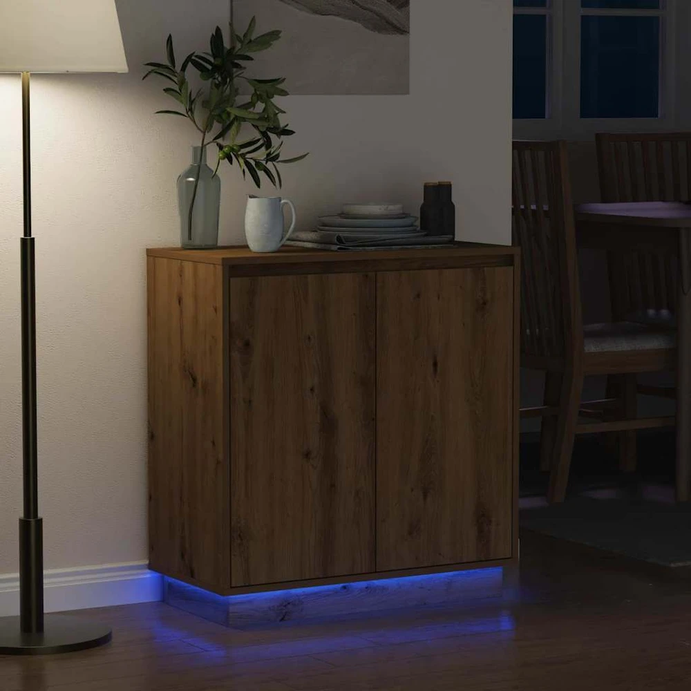 LED Bufetas Artisano ąžuolo 71 x 34,5 x 75 cm Apdirbta mediena