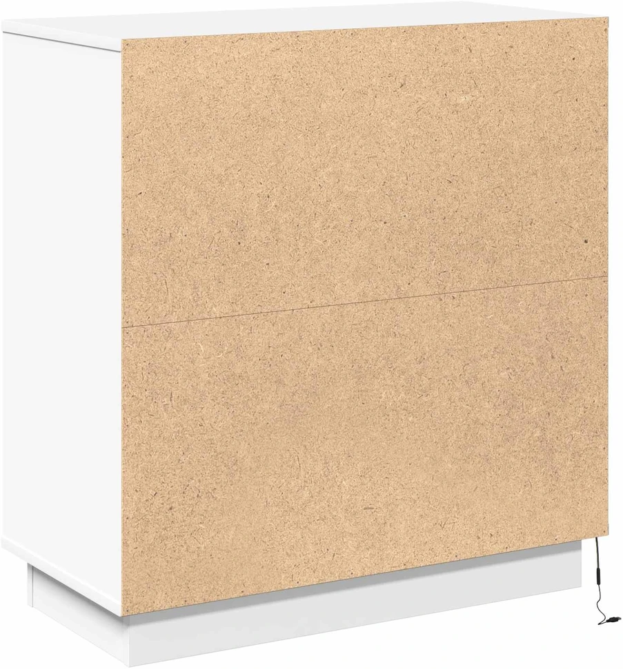LED Bufetas Balta 71 x 34,5 x 75 cm Apdirbta mediena
