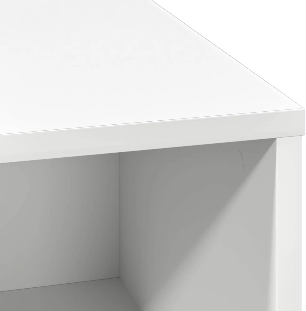 LED Bufetas Balta 71 x 34,5 x 75 cm Apdirbta mediena