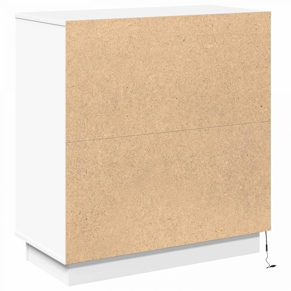 LED Bufetas Balta 71 x 34,5 x 75 cm Apdirbta mediena