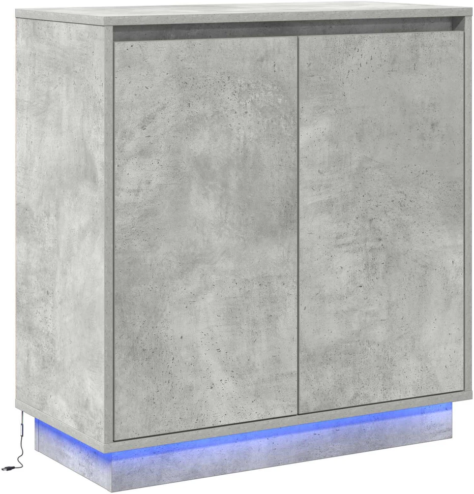 LED Bufetas Betono pilka 71 x 34,5 x 75 cm Apdirbta mediena