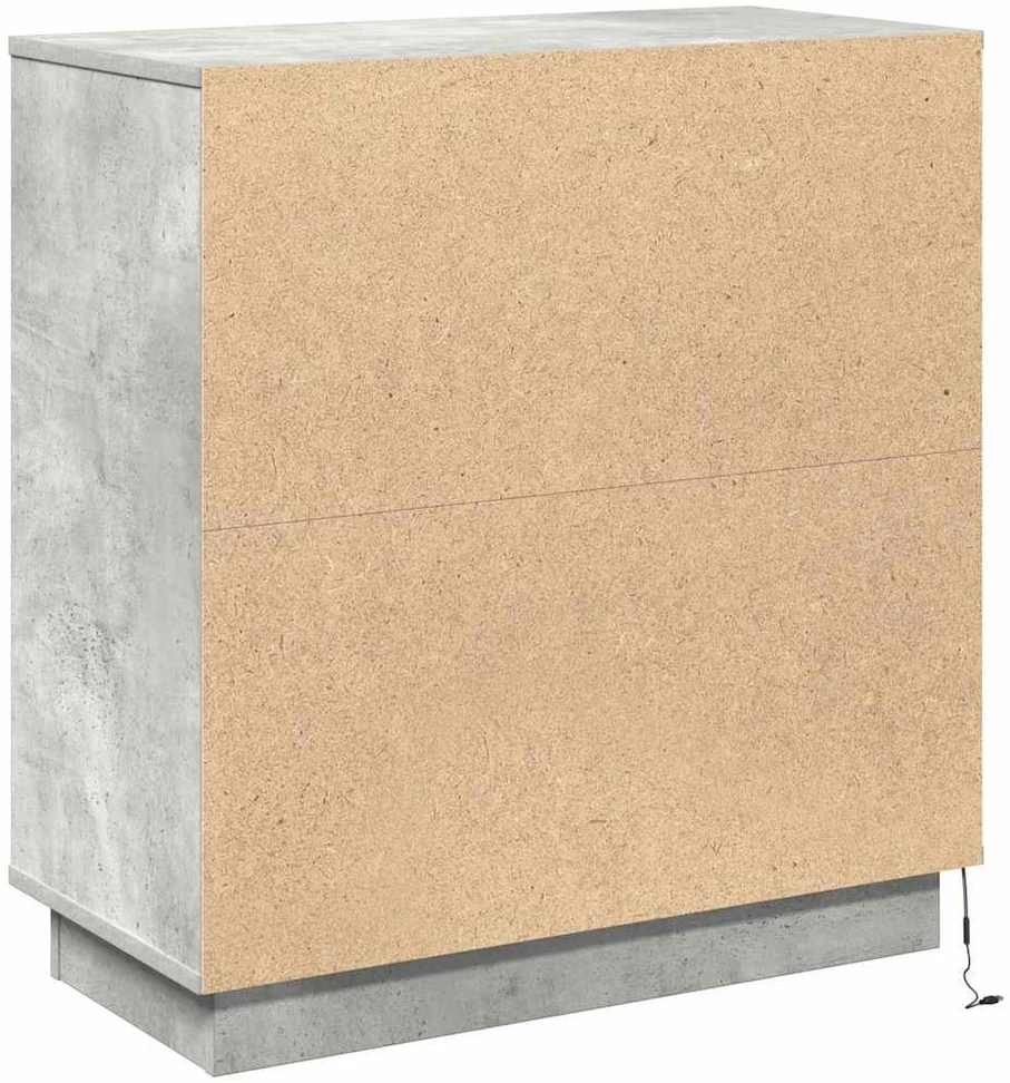 LED Bufetas Betono pilka 71 x 34,5 x 75 cm Apdirbta mediena