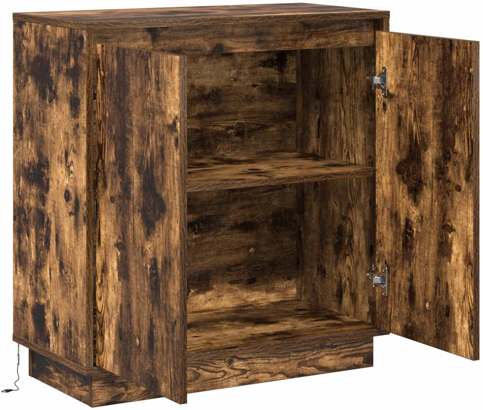 LED Bufetas Dūminio ąžuolo 71 x 34,5 x 75 cm Apdirbta mediena