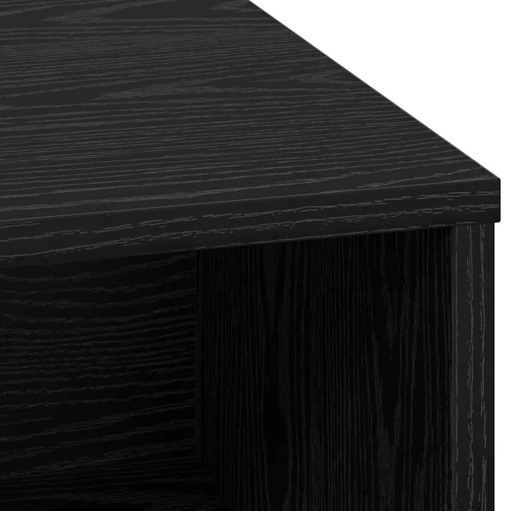 LED Bufetas Juodas ąžuolas 71 x 34,5 x 75 cm Apdirbta mediena