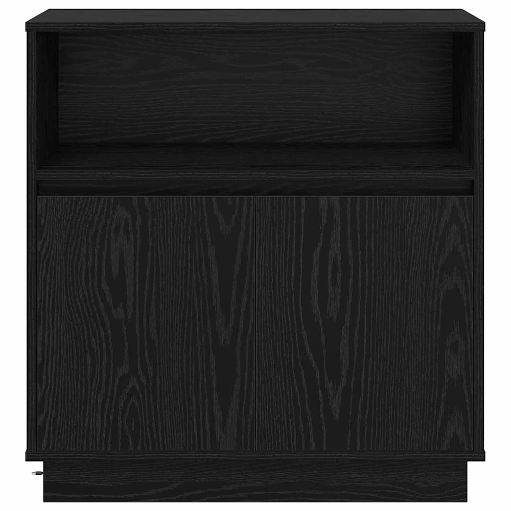 LED Bufetas Juodas ąžuolas 71 x 34,5 x 75 cm Apdirbta mediena