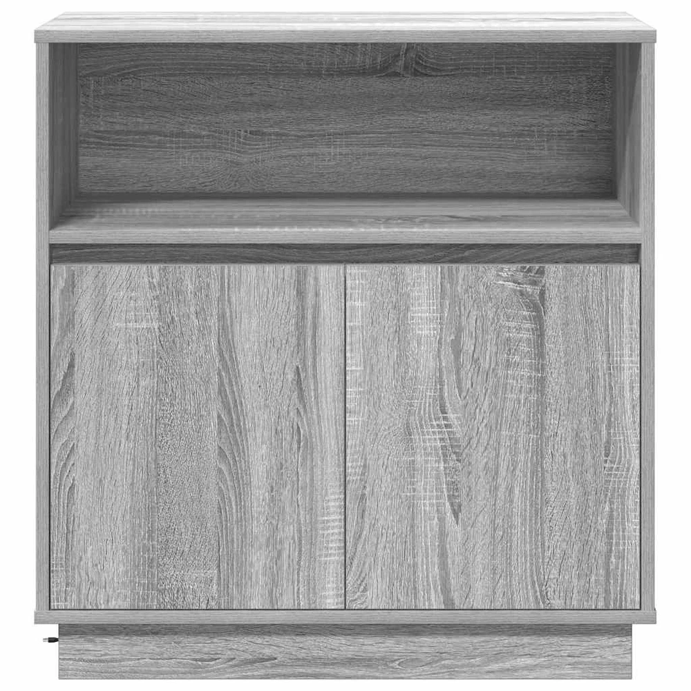 LED Bufetas Pilkas Sonoma 71 x 34,5 x 75 cm Apdirbta mediena