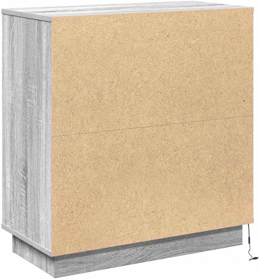 LED Bufetas Pilkas Sonoma 71 x 34,5 x 75 cm Apdirbta mediena