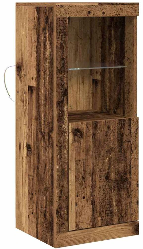 LED Bufetas Ruda 41 x 37 x 100 cm Apdirbta mediena