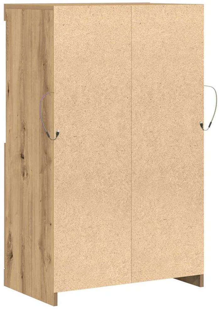 LED Bufetas Ruda 60 x 37 x 100 cm Apdirbta mediena